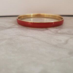 💖 Vintage Y2k 00s 2000's J. Crew Bright Red Skinny Bangle 💖